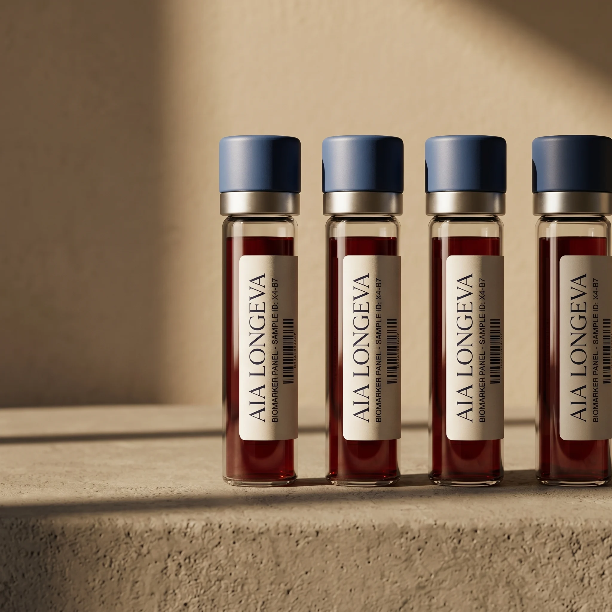 Baseline testing with blood sample tubes